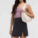 Lululemon 4L -Logo Feste Farbe Einfacher Nylon -Umhängetasche Mini Frauen Elfenbein Elfenbein