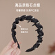 Pretty three-year-old rhinestone pearl high skull headband light luxury women's 2025 new fluffy high hairpin face wash non-slip headband hair accessory black pearl rhinestone headband to show hair volume