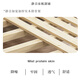 Lit en bois massif de lit en bois massif en bois sud-américain lit principal en noyer 1,8 m x 2m lit double lit queen simple h902