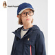 Hush Puppies Clothing para niños Chaqueta de tres a prueba de niños 25 Autumn New Children's Outdoor Holded Breaked Breaker Catón 140