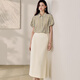 ROEYSHOUSE Roe Roe Lapel Striped Shirt 2025 Summer French Lantern Sleeve Top 12110 Striped 2XL