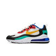 耐克（NIKE）Nike Air max 270 react 女鞋休闲气垫男鞋运动跑步鞋 AO4971 AT6174-002 红黄蓝 36