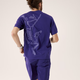 始祖鸟（ARC'TERYX）男士CormacARC'BIRD排汗速干短袖T恤X9721 红杉褐Sequoia Heather/Solari XL