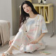 Urbano belleza pijama de verano algodón puro algodón del algodón delgado de algodón corto estudiante de estilo coreano lindo traje de estilo coreano y otoño ropa holgada y9712 m (recomendado 75-95Jin [Jin equivale a 0.5 kg])