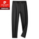 皮尔卡丹（pierre cardin）含桑蚕.丝商务休闲裤男时尚绅士西裤2025薄款舒适透气直筒长裤 黑色【5012B-G】 薄款 33 【腰围2尺6】