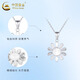 China Gold (CHINA GOLD) PT950 platinum pendant with shining scale pattern sunflower women light luxury niche high-end dopamine necklace birthday gift PT950 platinum pendant with shining scale pattern about 2.5g free silver chain