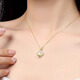Xixuejian Orchid Peace Buckle Necklace for Women Light Luxury and High-end Orchid Pendant Clavicle Chain for Women as a Mother’s Day Gift Orchid Peace Buckle Necklace Y029