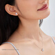 Lukfook Jewelry Platinum Necklace Emotional Platinum 950 Clavicle Chain Gift for Women Price Approximately 3.00g
