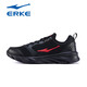 Hongxing Erke 2025 Nouveau été léger et respirant en cuir chaussures pour hommes noirs chaussures de jogging sale résistant