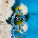 British Museum Swan Candy Heart Agate Blue Crystal Car Decoration Pendant Key Mobile Chain Men and Women's Best Friend Mid-Autumn Festival Gift