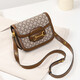 Anysmic Bag Damenbeutel leichte Luxus große Marke High-End-Marke Frauenbeutel 2025 Neue Satteltasche Crossbody-Umhängetasche Frauen Kaffee Farbe