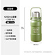 Carrot 316 stainless steel thermos cup female outdoor thermos kettle portable large capacity water cup hot water kettle adventure green 1200ml