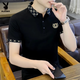 花花公子（PLAYBOY）短袖t恤男2025夏季新款潮流polo领商务休闲上衣薄款百搭宽松男装 绿色 L