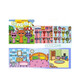 Weilida rythm box book cailm book Early Education Children's Toys Magnetic Quiet Livre magnétique Autocollant juin 1 juin cadeau Laser 3 Livres: 9 scènes + 6 Matériaux 18 * 58 cm Modèle magnétique fort épaissi