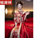 
Hengyuan Xiang Xiuhe Wedding Clothes Small 2025 New Chinese Wedding Bride High-end Wedding Garment Heavy Industry Toast Clothes Women Auspicious Summer Satin No Headdress S