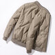 Baseball collar cotton jacket for men in autumn and winter, trendy brand thickened warm jacket for middle-aged and elderly dads, cotton jacket for men TL-2211 Khaki 2XL