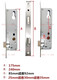 HODO broken bridge aluminum lock 8525/8530/8535 swing aluminum alloy single point door lock Plastic steel door 9225/9230 Black 8535 complete set