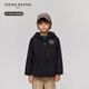 Teenie Weenie Kids three-proof bear children's clothing 25 new spring and autumn casual jacket for boys and girls black 150cm