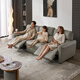 Zhihuashi First Class Zero-Back Wall Direct-Check Large Living Room Top-Level Cowhide Electric Function Sofa 12189 1-Seater Sofa