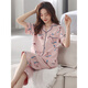 Catman (Miiow) 2025 Nuevo pijamas para mujeres en verano algodón puro pantalones cortos de manga corta ropa de cárdigan de gran tamaño nx9898 2xl