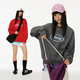 
MMLG 87mm pure cotton round neck sweatshirt for women for men's autumn new loose and versatile Korean classic pullover jacket Pink S