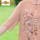Chuzhi Fat Mom Summer Cheongsam Robe Summer Murffon jupe grande taille Nouveau tempérament d'été féminin d'âge moyen 6629 kaki 6xl recommandé 160-170jin [Jin est égal à 0,5 kg]