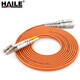 HAILE海乐 千兆多模光纤跳线 OM2双芯LC-SC尾纤50/125跳纤 1米 HJ-2LC-SC-MD1