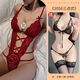 Thin-strap sexy underwear women's new 2024 new pure desire girl's raw thong bow embroidered husband M 01 bodysuit lace-up three-point red stockings