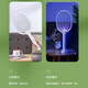 Kangming 2024 new electric mosquito swatter rechargeable three-layer mesh household mosquito killing artifact powerful lithium battery fly swatter 3887 500mA 3500V with mosquito search lamp