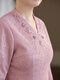 Qinchi Cheongsam Neues High-End-Schwiegermutter Brautkleid Herbst-Schwiegermutter Kleid 25 neue Schwiegermutter Hochzeitskleid erhältlich Pink 9857 l Single-Größe