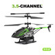 Neue farbenfrohe Dia Light Remote Control Hubschrauber 3.5 Pass feste hohe Kinder Drop Resistant Fernbedienung Human Machine Green English Box Legierung 3.5 Pass + Fixed High + Color Lights Medium-ausgestattet (Dual Battery Play-Version