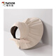 Woodpecker (TUCANO) Vinyl Hollow Top Sun Hat Women's Anti-UV Sun Hat 2025 New Large Brim Face Covering Fisherman Hat Sun Hat Milk Apricot White - Bow Style Velcro Adjustable (Windproof Rope Delivered)