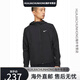 Nike (Nike) Summer Sun Protection Sun Men and Women's Spring y Summer Windbreaker Chaqueta seca rápida Delina Fina Fina Flotosa Carrera Ejercicio DD4747 [Negro] 2xl