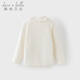 David Bella children's long-sleeved T-shirt autumn girls' antibacterial and anti-mite half turtleneck casual bottoming shirt