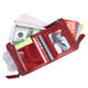 Neue Frauenbrieftasche Freizeit Mode RFID Leder Brieftasche Doppel Reißverschluss Multi-Card Retro Clutch Coin Brieftasche Schwarz