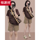 Hengyuanxiang Fashion Fashion's 2025 Summer New People Small People que usan edad reduciendo pantalones cortos de ocio
