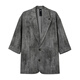 
JDV (J.D.V) JDV Men's Clothing 2025 Summer New Retro Printed All-match Casual Suit Fashion Casual Suit Men Gray Green L 175/100C