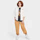 Nike (Nike) Tops para niños Spring Imitation Ferment Jacket White Knited Chaqueta HQ4882-133 HQ4882-133 S