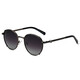 QBLU QIANBAILU Europäischer und amerikanischer Retro -Trend Sonnenbrille für Frauen polarisierte Metall Sonnenbrille Sonnenschutzbrille C2 Flaches Gungrau Blau