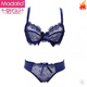 Modal Sexy Style rassemblé sous-vêtements en dentelle en maille Ensemble de soutien-gorge pour femmes européen et américain Bra de grande taille sans éponge Light Purple 70E