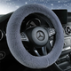 SUOTJIF car steering wheel cover winter warm steering wheel cover plush car steering wheel cover gray round O-shaped
