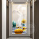 Sanqihu Fulu entre dans la porte et les peintures décoratives de l'entrée de l'entrée Corridor moderne peintures peintures murales salon atmosphérique Ly-6085-Stone 50 * 35 mm Cadre en alliage en aluminium + texture + texture