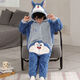 Children's one-piece pajamas autumn and winter thickened new model coral velvet cute boy sleeping bag one-piece hooded home clothes 222 Lollipop 2 K zipper style 110 10 size recommended 110-120CM