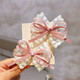 Korean style cute bow hair clips for children, stylish side clips, sweet bangs clips, broken hair clips, hair accessories, TS256-03 red pair