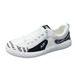 Para chaussures pour hommes Chaussures masculines pour hommes Chaussures masculines Summer 2025 Nouvelle maille respirante Chaussures plates à haut bas d'un pied J702 White 39