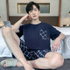 Langsha Pyjamas Herren Sommer Pure Cotton Thin Shorts können außen getragen werden, um coole Kleidungsbekleidung für lässige Männer in Plusgröße zu erhalten.