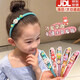 Chengyang Children's Cartoon Headbands for Girls Spring and Summer Anti-Slip Teethed Headbands for Broken Hair Little Girls Headdresses Cute Girls Hair Bundles Children's Kirby Toothed Headbands 5-piece Set