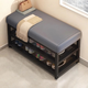 Jiahui's preferred shoe changing stool and shoe rack integrated home entry door creative light luxury shoe cabinet long shoe changing bench 80 gray seat cushion