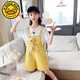 G.Duckkids Girls Bär Denim Overalls Set 2025 Sommer Neues koreanisches Stil Mode Kinder-Denim-Shorts Love T-Shirt Einteilige Blaue Kurzfilms 140 cm
