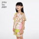jnby by JNBY新款江南布衣童装套头短袖T恤H型圆领25夏男女童1P4111670 690/杂粉 印花随机 140 cm